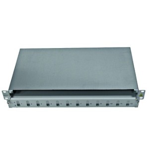 FO Splice box 19", kutija prazna, za max. 12 SC dx adaptera
