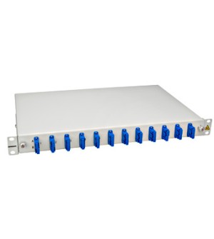 FO Splice box 19", 24 vlakna, SC adapteri, 9/125um OS2 ECO